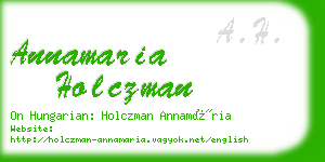 annamaria holczman business card